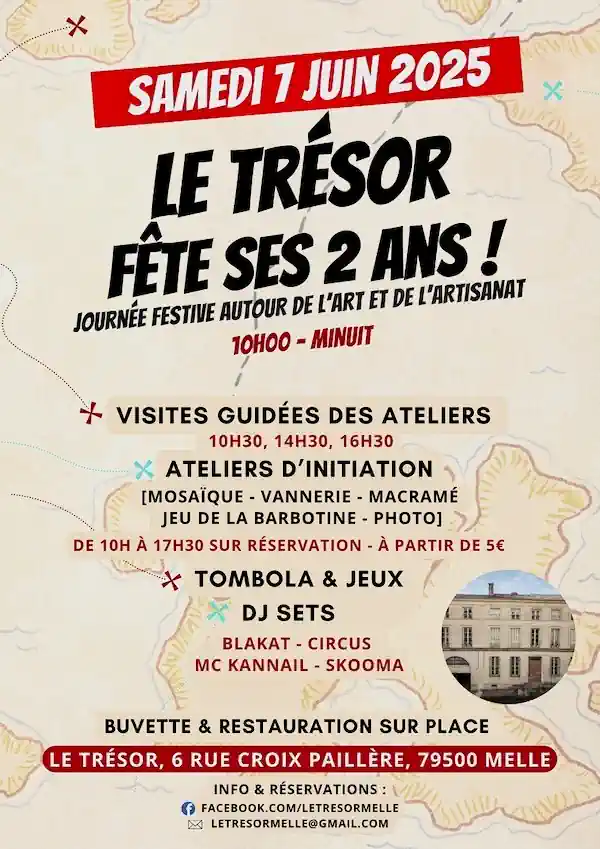 2émé anniversaire du collectif Le trésor à Melle