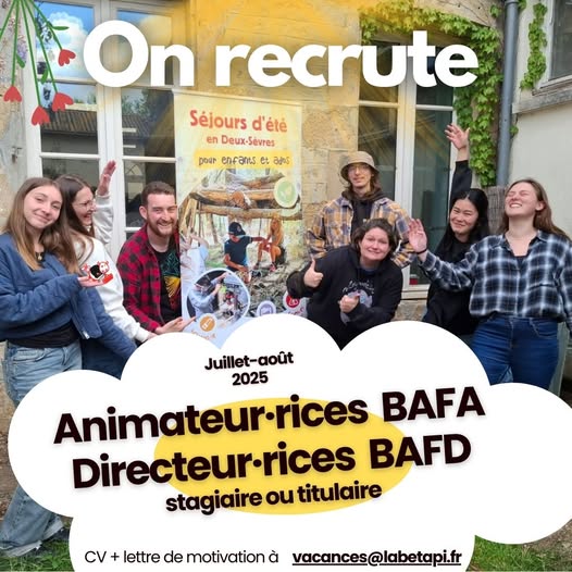 Animateur·rices BAFA - Directeur·rices BAFD à Melle