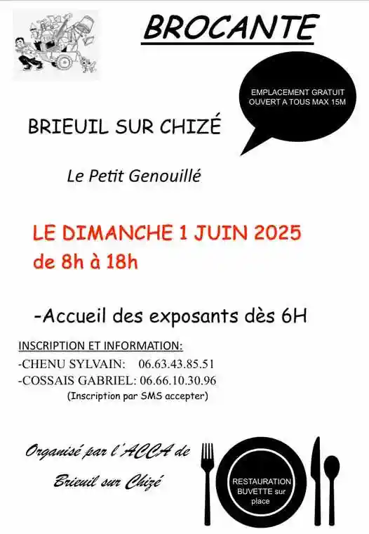 Brocante à  Brieuil-sur-Chizé