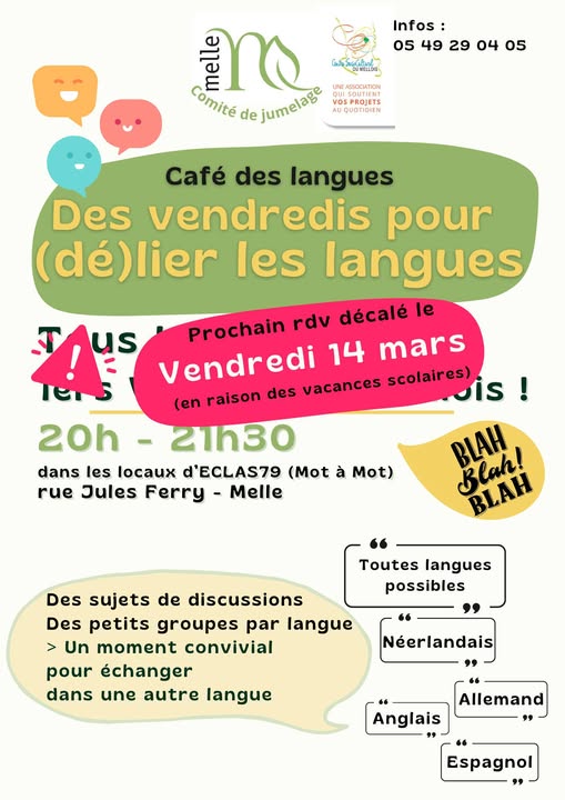 Café des langues à Melle