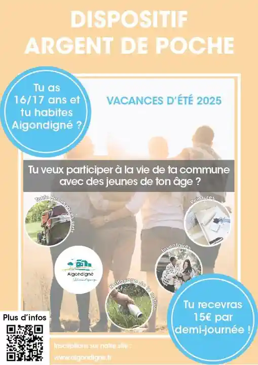 Dispositif Argent de poche à Aigondigné Dispositif Argent de poche à Aigondigné