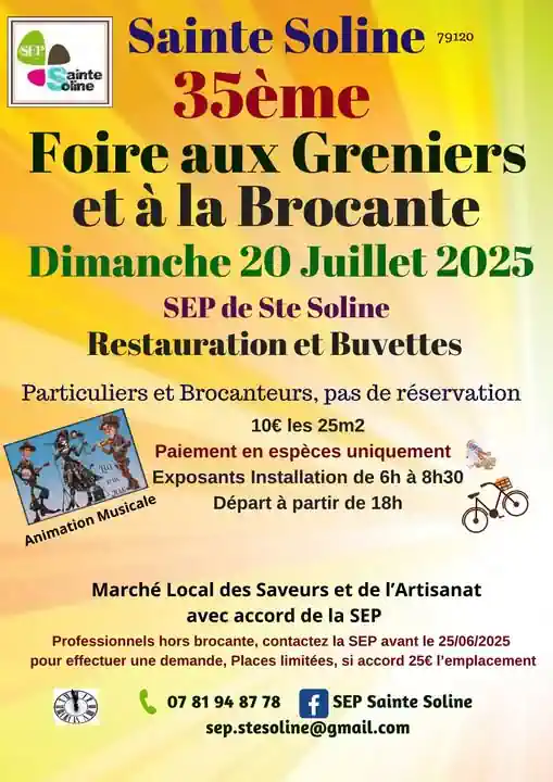 Foire aux greniers et à la brocante à Sainte-Soline