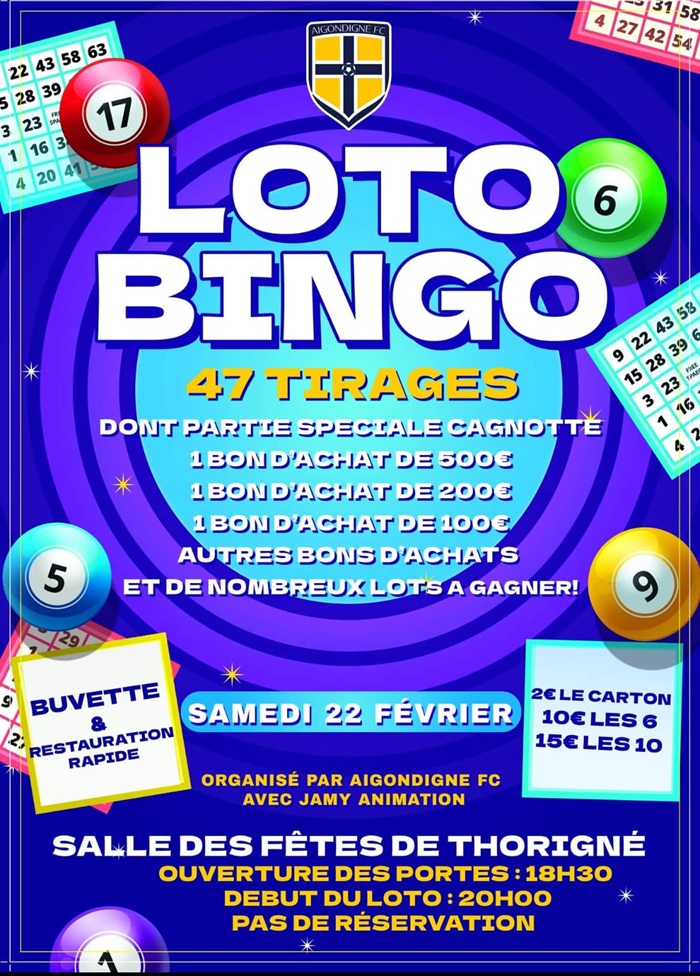 Loto Bingo à Thorigné