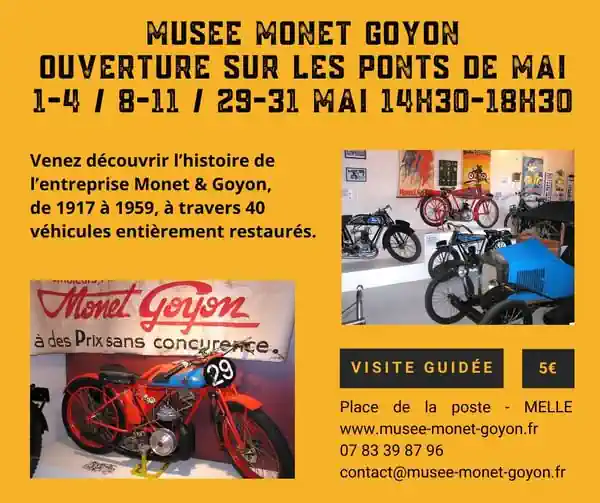 Ouverture Musée Monet Goyon à Melle Ouverture Musée Monet Goyon à Melle