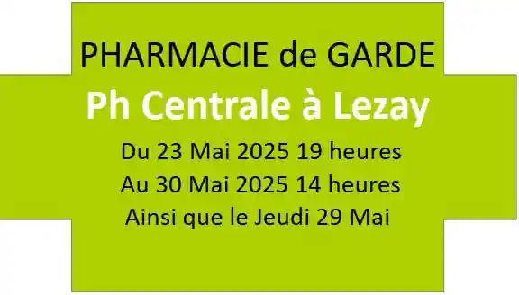Pharmacie de Garde à Lezay Pharmacie de Garde à Lezay