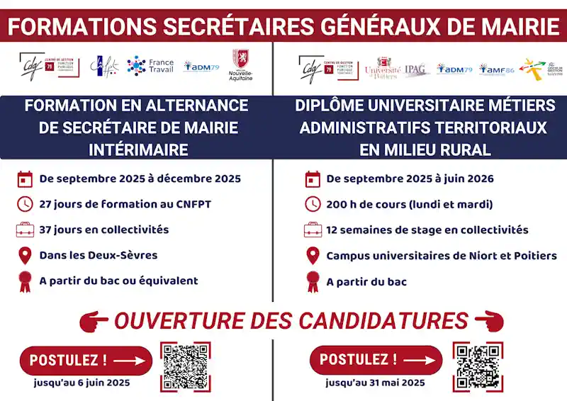 Secrétaire de mairie en Deux-Sèvres