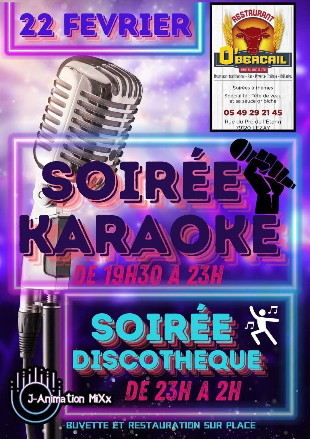 Soirée Karaoké et Discothèque a Lezay