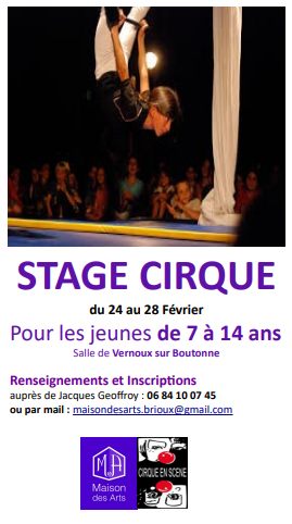 Stage cirque à Vernoux-sur-Boutonne