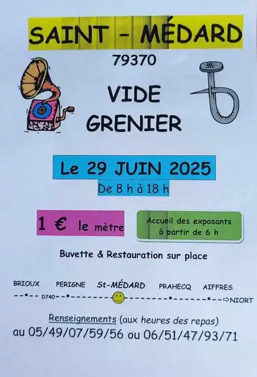 Vide grenier à Saint-Médard