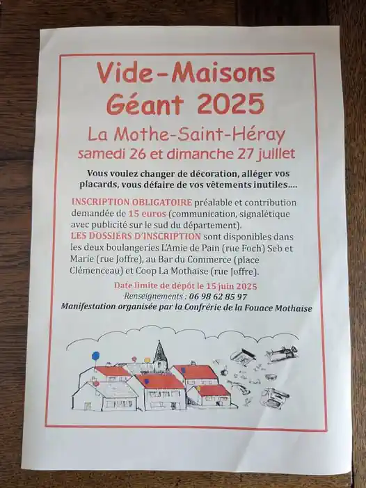 Vide-maisons géant à La Mothe Saint-Héray